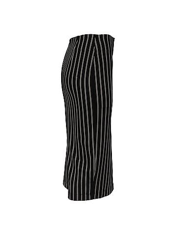 Max Mara Max Mara Pinstripe Pencil Skirt in Black Viscose (view 2)
