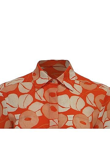 Dries Van Noten Dries Van Noten Floral-Print Short Sleeve Blouse in Multicolor Polyester (view 2)