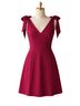 BCBGeneration 100% Polyester Solid Red Burgundy Cocktail Dress Size 10 - photo 1