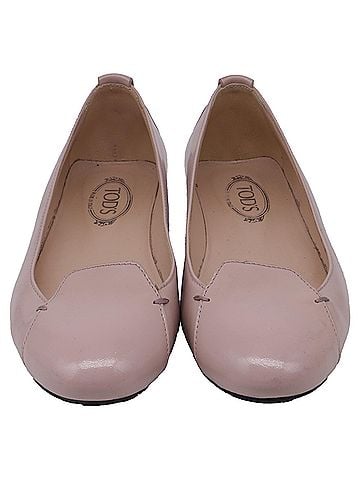 Tod's Tod's Round-Toe Ballet Flats in Pink Patent Leather (view 2)