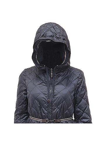 Max Mara Max Mara Quilted Puffer Jacket in Black Polyester (view 2)