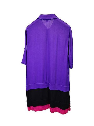 Diane von Furstenberg Diane Von Furstenberg Colorblock Layered Shirt Dress in Multicolor Viscose (view 2)