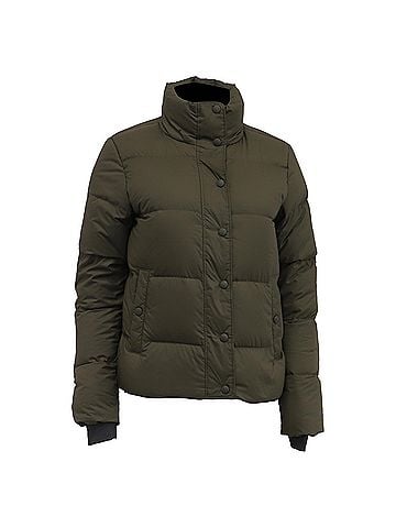 Patagonia Patagonia Silent Down Jacket in Olive Polyester (view 1)