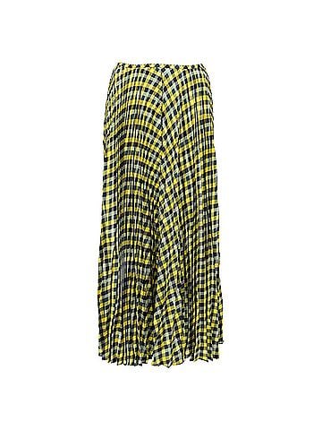Joseph Joseph Abbot Plaid-Print Midi Skirt in Multicolor Silk (view 1)
