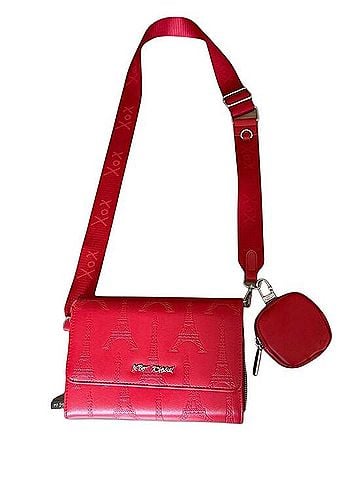 Betsey Johnson xoxo Eiffel Tower Paris Crossbody Wallet Bag Crossbody Bag (view 1)
