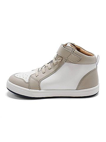 Old Soles Boy's Team Star High Top Lace-Up Sneakers in Snow (view 2)