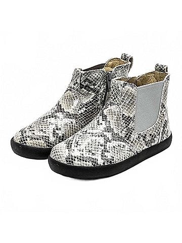 Old Soles Toddler's New Click Boots in Grey Serp (view 2)
