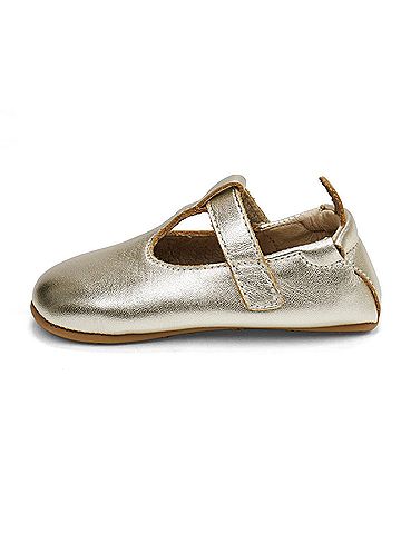 Old Soles Toddler's Ohme-Bub Leather Shoes in Gold (view 2)