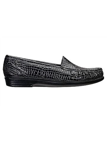 SAS Women's Simplify Shoes in Black Croc (view 1)
