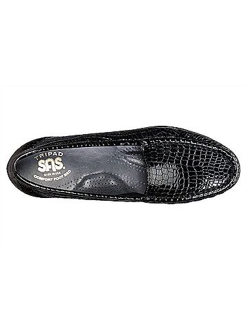 SAS Women's Simplify Shoes in Black Croc (view 2)