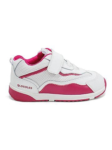 Old Soles Girl's Soda Casual Sneaker in Snow (view 1)