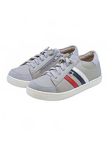 Old Soles Girl's Sneaky Rb Shoes in Gris-Bright Red (view 2)
