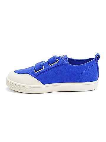 Old Soles Girl's Urban Sole Casual Sneaker in Mid Blue (view 2)