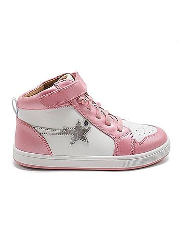 Old Soles Toddler's Team Star High Top Lace-Up Sneakers in Snow (view 1)