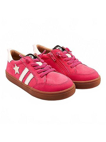 Old Soles Toddler's Wos Runner Casual Sneaker in Hot Pink (view 2)
