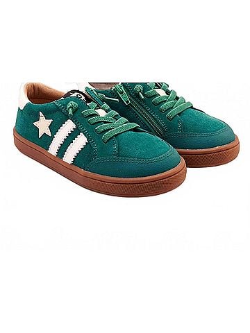 Old Soles Toddler's Wos Runner Casual Sneaker in Emerald Suede (view 2)