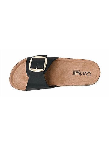 Corkys Women's Footwear Road Trip Sandal in Black (view 2)