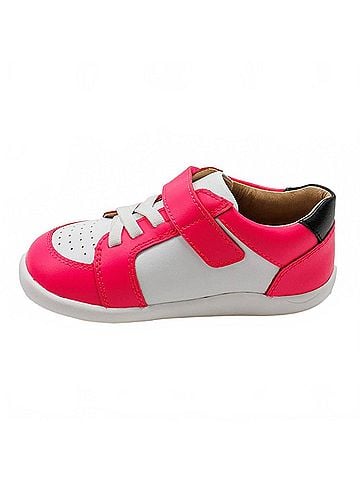 Old Soles Toddler's Fit Ground Leather Sneakers in Snow (view 2)