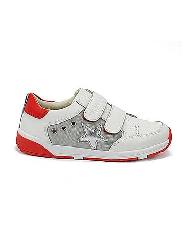 Old Soles Toddler's Star Squad Sneakers With Hook And Loop Closure in White (view 1)