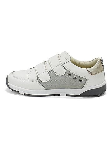 Old Soles Toddler's Star Squad Sneakers With Hook And Loop Closure in White (view 2)