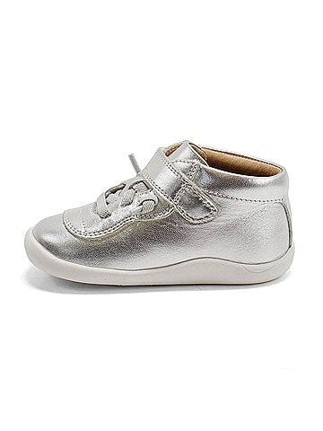 Old Soles Toddler's Sun Bright Leather Sneakers in Silver (view 2)