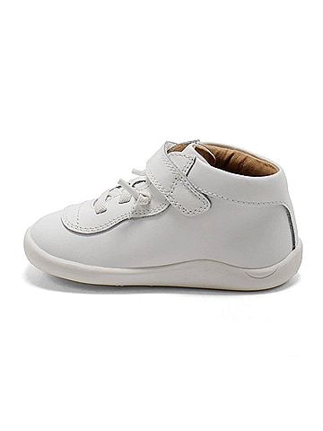 Old Soles Toddler's Sun Bright Leather Sneakers in Snow (view 2)