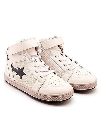 Old Soles Toddler's Team Sport High-Top Sneaker in Snow (view 2)