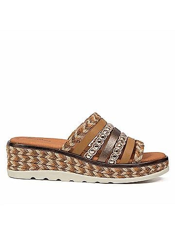 Jambu Women's Dahlia Sandal in Tan Multi (view 1)