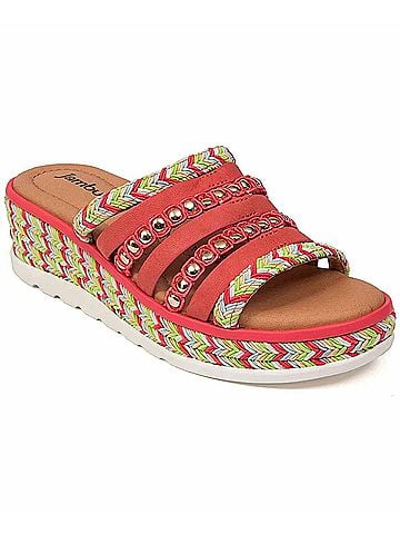 Jambu Women's Dahlia Sandal in Coral Multi (view 1)