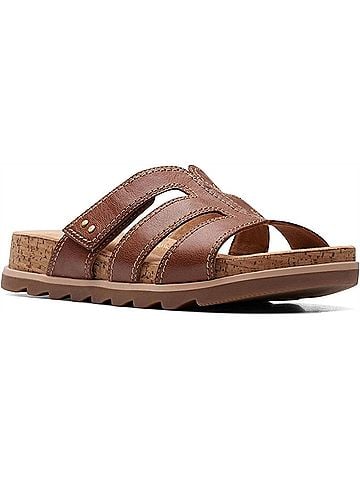 Clarks Women's Yacht Coral Sandal in Tan Leather (view 2)
