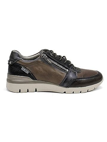 Pikolinos Women's Cantabria W4r Leather Sneaker in Dark Grey (view 1)