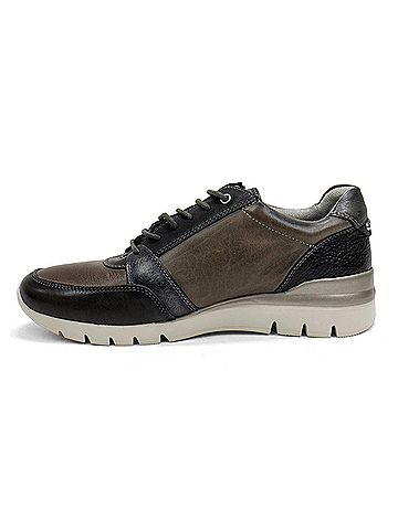 Pikolinos Women's Cantabria W4r Leather Sneaker in Dark Grey (view 2)