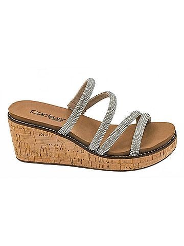 Corkys Women's Summer Glow Wedge Sandals in Rhinestone (view 1)