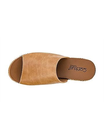 Corkys Women's Totally Buggin Wedge Sandals in Caramel (view 2)