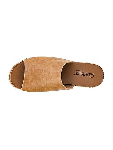 Corkys Women's Totally Buggin Wedge Sandals in Caramel (view 2)