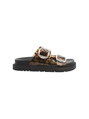 Mia Women's Gen Flat Sandal in Tortoise (view 1)