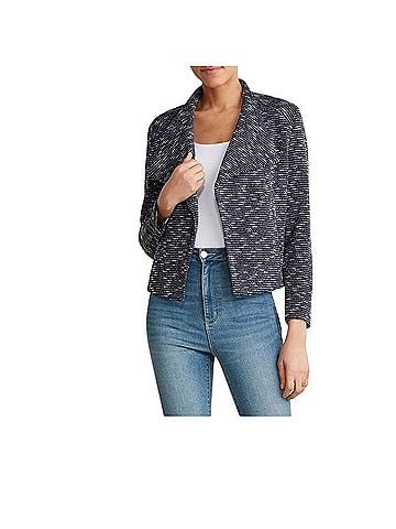 Calvin Klein Tweed Flyaway Jacket Jacket (view 1)