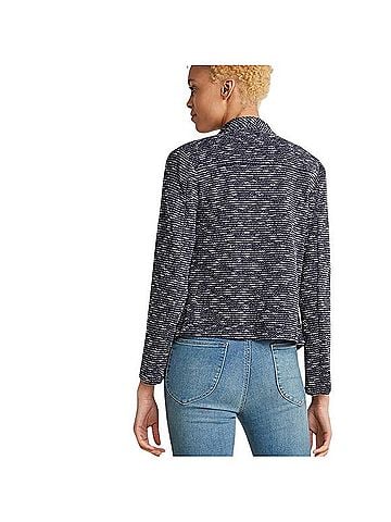 Calvin Klein Tweed Flyaway Jacket Jacket (view 2)