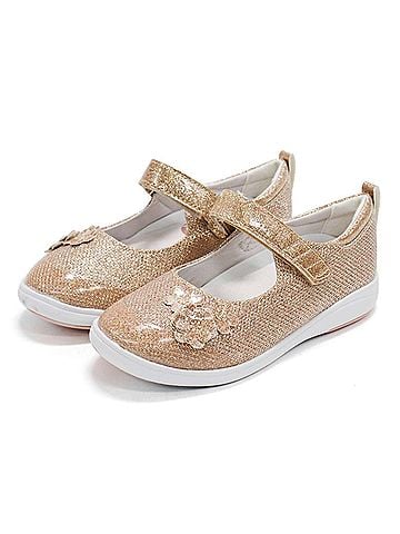 Stride Rite Girl's Holly-Adapt Mary-Jane Flats in Rose Gold (view 2)