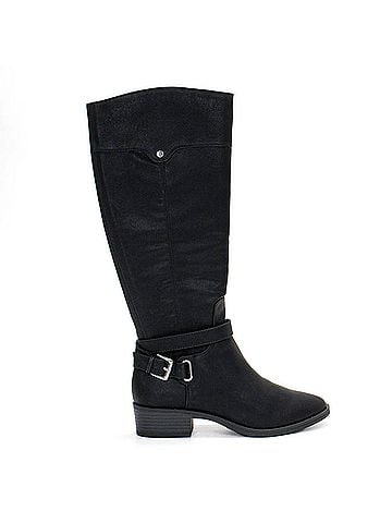 Style&Co Women's Bennon Block Heel Knee High Boots in Black (view 1)