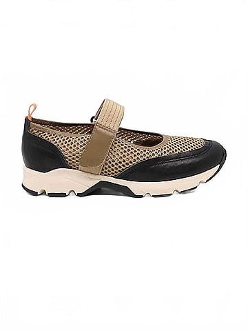 All Black Women's Mj Mesh Sneaker in Taupe (view 2)