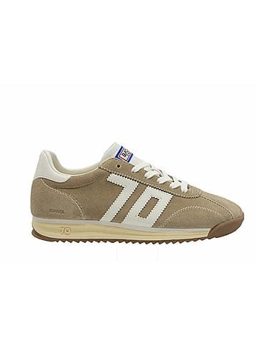 Back 70 Women's Runner Suede Sneakers in Tan (view 1)
