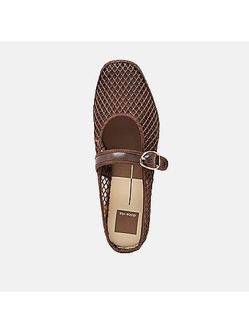 Dolce Vita Women's Milie Woven Flats in Chocolate (view 2)