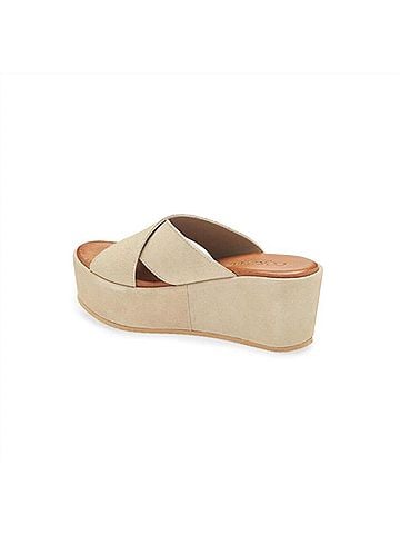 Cordani Women's Bella Platform Wedge Slide Sandal in Arena (view 2)