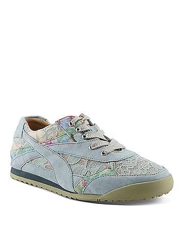 Spring Step Women's Wavehello Sneaker in Light Blue (view 1)