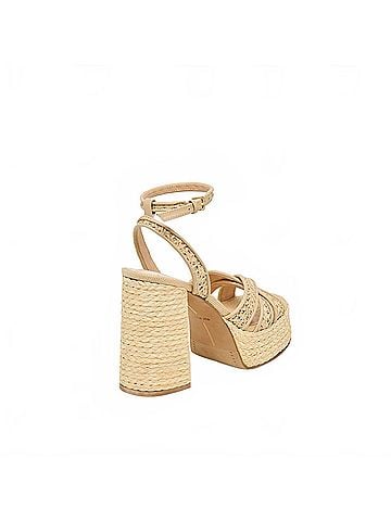 Dolce Vita Women's Danila Platform Block Heel in Natural Raffia (view 2)