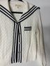 Marled Solid Ivory Blue Long Sleeve Button-Down Shirt Size XS - photo 3