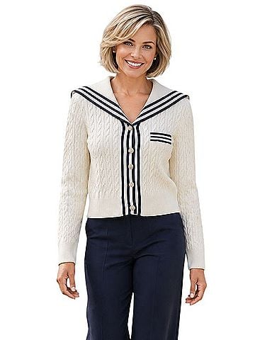 Marled Long Sleeve Button-Down Shirt (view 1)