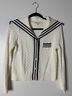 Marled Solid Ivory Blue Long Sleeve Button-Down Shirt Size XS - photo 10