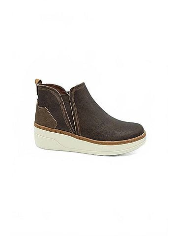 Blowfish Women's Charming Wedge Sneaker Boots in Dark Brown (view 1)